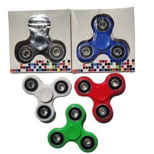 Fidget Spinner Toys Set of 5 Fidget Spinners Black, Red, Blue, Green, White